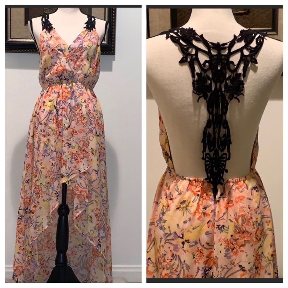 High Low Floral Dress